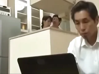 Japanese Asian step Mom Cheating with her Young